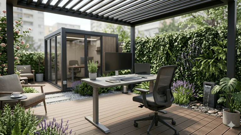 Cum să amenajezi un colț de lucru productiv în aer liber – Outdoor Home Office perfect în 2026
